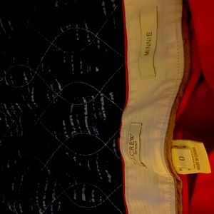 Next to New J Crew casual dress/work. Black and cream stripes, faux leather